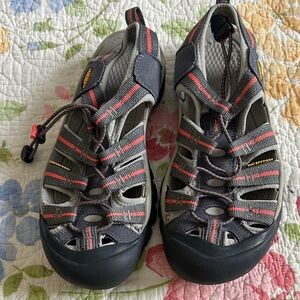Keen Gray and Coral Outdoor Sport Sandals